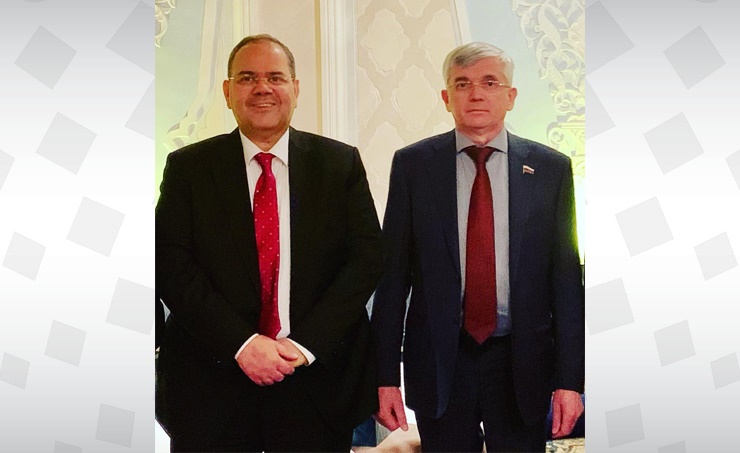 BahrainNOW.net | سفير مملكة البحرين لدى روسيا الإتحادية يجتمع مع عضو مجلس الدوما رئيس لجنة الصحة في البرلمان الروسي